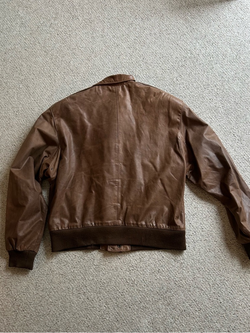 VINTAGE Women's Brown Suede Bomber Jacket - Classic Casual - Picture 4 of 4